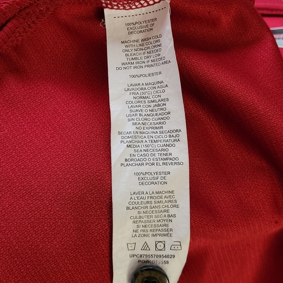 BIG & TALL  BURGUNDY GRANDSLAM PERFORMANCE 💯%POLYESTER 4XL PRELOVED CONDITION - Picture 5 of 7